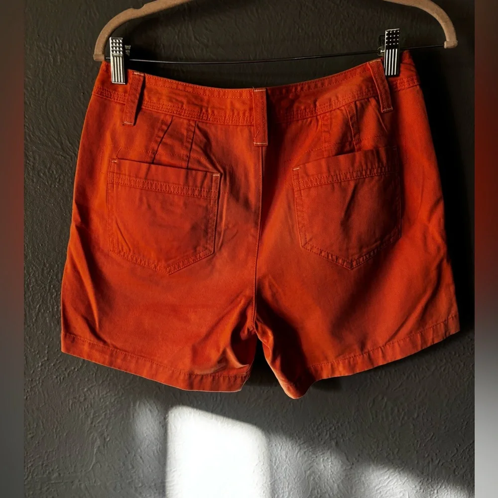Bass Pro Shops Natural Collections Cotton Shorts Coral Casual Summer Size 4 - Picture 3 of 11